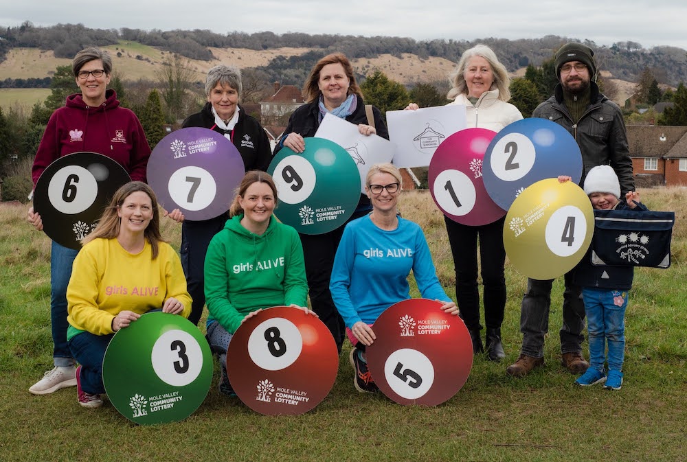 Representatives from Mole Valley Community Lottery Good Causes
